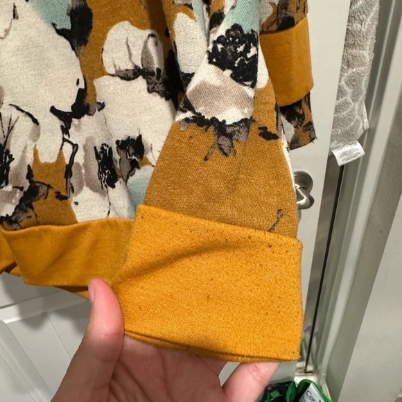 Sew In Love Mustard and Floral Top - Picture 3 of 3